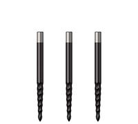 Mission Darts Replacementss Lunar F/S | Puntos de reemplazo de dardos de punta de acero | 32mm Negro (X2678)