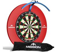 Mission Darts TOR100 Torus 100 | Tablero de dardos LED plegable portátil sistema de iluminación de viaje (azul metálico)