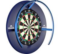 Mission Darts TOR270 Torus 270 | Sistema de iluminación LED de diana con área de fácil acceso para jugar sin restricciones, color negro arenado (azul metálico, USB)