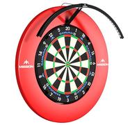 Mission Darts | Torus 120° | LED blanco brillante | Sistema de iluminación de tablero de dardos | Portátil | USB C (negro)