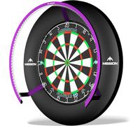 Mission Darts Torus 270 - Sistema de iluminación LED para tablero de dardos con fácil acceso a la zona de diana para jugar sin restricciones, color negro arenoso, rojo, azul, verde, morado, bronce y