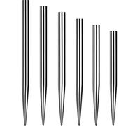 Mission Glide - Puntas de dardos con punta de acero, puntas de repuesto plateadas, disponibles de 30 a 40 mm, puntas de repunte suaves para dardos, accesorios profesionales para dardos