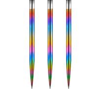 Mission Glide - Puntos para dardos (repuesto de puntos suaves), arco iris, 40 mm.