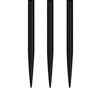 Mission Glide - Puntos para dardos (repuesto de puntos suaves), negro, 32 mm