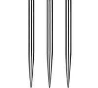 Mission Glide - Puntos para dardos (repuesto de puntos suaves), plata, 32 mm