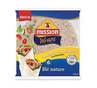 Mission - Paquete de 2 envolturas naturales con trigo (370 g)