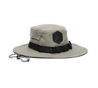 MISSION Sombrero refrescante estilo Rambler, color verde oliva ahumado, plegable, unisex de ala ancha con bolsillo, ligero y duradero, enfría hasta 2 horas, protección solar UPF 50, lavable a máquina,
