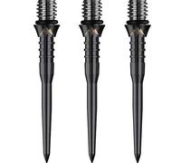 Mission Titan Pro Titanium Conversion Dart Points, Suave al Acero, Black - Grooved, 30 mm