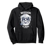 Mission To Mars Cool Space Astronaut Bear Cartoon Graphic Sudadera con Capucha