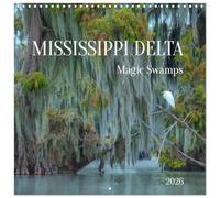 Mississippi Delta, Magic Swamps (Wall Calendar 2026 12" x 24" / 30 x 60 cm (abierto)) CALVENDO 12 Month Wall Calendar
