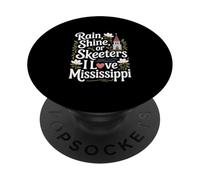 Mississippi Heritage Rain Shine o Skeeters Comunidad de la Iglesia PopSockets PopGrip Adhesivo