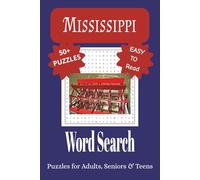 Mississippi Word Search Puzzle Book: Word Searches with Easy to Read Print about Mississippi, Cities, Attractions and More | 6x9 inches, 110 pages, ... for Vacations, Holidays, and Leisure