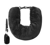Missmisq Almohada Tubular Rellenable para Viaje, Almohada de Cuello Rellena con Ropa, So-lo Funda de Almohada de Viaje, Sin Relleno
