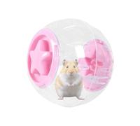 Missmisq Bola de hámster, pelota de hámster transparente | Bola de juguete de ejercicio de hámster con pista | Pequeñas mascotas medianas accesorios de fitness de jaula ventilada para chinchilla, osos
