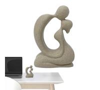 Missmisq Escultura del Amor - Estatuilla De Pareja Abstracta En Resina Decorativa | Escultura Abstracta Decoración Romántica para Matrimonio Dormitorio Salón Mesa De Hogar