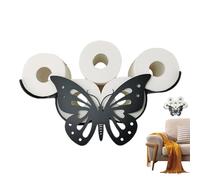 Missmisq Portarrollos de Papel Higiénico de Mariposa,Soporte de Papel Higiénico de Mariposa,Portarrollos de Papel higiénico con Forma de Mariposa para Montaje en Pared - Estante Porta pañuelos para 8