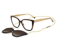 Missoni Mujer Missoni MIS 0133/CS 086/LA Monturas ópticas Plástico la Habana Marrón Cuadrada Polarizado Clip-on