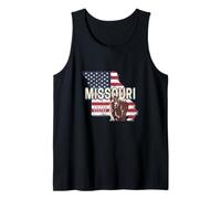 Missouri Estado de Estados Unidos Mapa Retro Vintage USA Camiseta sin Mangas
