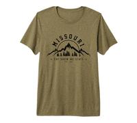 Missouri The Show Me State EST. 1821 Regalo Vintage de montañas Camiseta Premium
