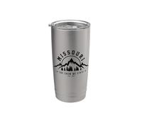 Missouri The Show Me State Est. 1821 Regalo vintage de montañas Vaso térmico de acero inoxidable de doble pared