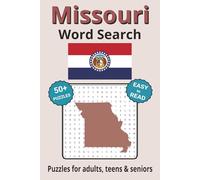 Missouri Word Search Puzzle Book: Search with Easy to Read Print about Missouri cities, plant life, wildlife and more | 6x9 inches, 110 pages | 50+ ... Gifts for Vacations, Holidays & Free Times