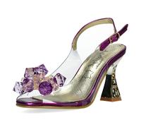 Misstyl by Laura Vita Sandalias Slingback con Brillos Transparente MYRIANO 16