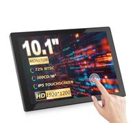 Missun Monitor de pantalla táctil de 10.1 pulgadas, monitor IPS portátil de 60 Hz de 1920 x 1200, soporta contraste de pantalla VESA estándar 16:10, compatible con Ra Pi 5/4B/4/3/2 Windows 10/8/7