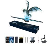 Missyou Ventilador Holográfico 3D de 42CM MS42D1 con 232 Leds WiFi y App Control Proyector Publicitario 3D HD Compatible con Bluetooth y Control Remoto para Tiendas Eventos Exhibiciones y Promociones
