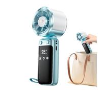 Mist Breeze Fan, Foldable Water Cooling Device, Rechargeable Mode Airflow System, Portable Handheld Hydration Cooling Design, Lightweight Summer Travel Style Gear, Outdoor Beach Camping