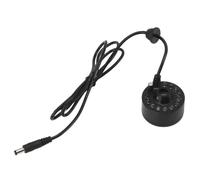 Mist Maker 12LED Beads Colorful Ultrasound Water Fountain Fogger Humidificador para estanques interiores y exteriores Bonsai Fish Tank Plástico 5V DC