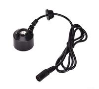 Mist Maker Fogger para uso doméstico y jardín, humidificador de 350 ml/h con apagado automático, ABS negro y difusor de aleación de zinc para estanque, acuario, W