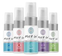Mist N' Go by OMAZE - Paquete de 5 aerosoles para inodoro para excrementos, eliminador de olores para baño, uso antes de sentarse en el inodoro, spray para excrementos de baño para uso en el inodoro