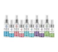 Mist N' Go by OMAZE - Spray de baño de viaje para eliminación de olores, espray de inodoro de viaje para excrementos, ambientador para baño, mezcla - todo, paquete familiar (56.7 g x 5 + 28.3 g x5)