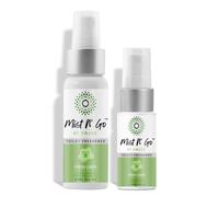Mist n 'Go Omaze Travel Spray Spray Eliminador de olor - Pack diario de lino fresco (2 oz + 1oz)