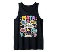 Mistakes Help You Grow Math Teacher Back To School Classroom Camiseta sin Mangas