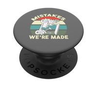 Mistakes Were Made Funny Carrito de golf, Ropa de carrito de golf PopSockets PopGrip Adhesivo