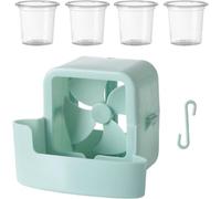 Mister Accesorio para ventilador, kit de pulverizador de niebla de refrigeración de hielo, accesorio de enfriador de caja de hielo colgante para patio al aire libre, balcón, terraza, patio, callejón