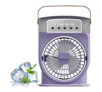 Mister Fan Portable, Cooling Mist Air Cooler, 3-Speed Wind Setting, Compact Summer Fan for Kitchen, Living Room, Bedroom, Meditation, Outdoor Activities, 10.24x8.27 inches
