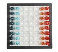 Mister Gadget Juego de Ajedrez Transparente LED Tablero Luminoso | Plástico PS, juego de ajedrez transparente LED, tablero luminoso, piezas negras azules y blancas, veladas