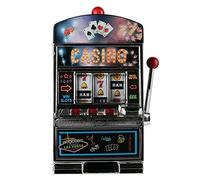 Mister Gadget - MG3073 - Tragaperras Original y Divertida para Amantes del Casino - Desafío Entre Amigos - Tamaño Único - Color Negro - Idea de Regalo