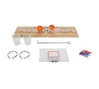 Mister Gadget - MG32951 Juego de Beber Basketball Shooter x2 - Diseñado para Adultos - Incluye Dos Mini Canastas con Vasos de Shot - Colores Marrón, Naranja, Negro, Azul, Rojo