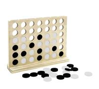 Mister Gadget - MG3370 Juego Conecta 4 - Diseñado para Estimular el Pensamiento Estratégico - Contiene 42 Fichas - Dimensiones 22.5 x 5.8 x 17 cm - Color Marrón, Verde, Rojo