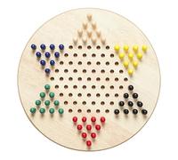 Mister Gadget - MG3415 Juego de Damas Chinas de Madera - Diseñado para 2 a 6 Jugadores - Colores Rojo, Amarillo, Azul, Negro, Verde, Blanco - Experiencia de Juego Fluida y Duradera