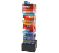 Mister Gadget - MG3525 Juego de La Torre Infernal Led - Juego de Estrategia con Bloques Luminosos - para Adultos y Niños - Colores Naranja, Negro, Azul, Rojo