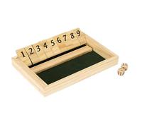 Mister Gadget - MG3718, Juego de Mesa Divertido Shut The Box - Experiencia Inmersiva, Diseño Atractivo, Accesible para Todos - Tamaño 21 cm, Color Negro Natural