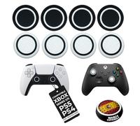 MISTER GIVER 8 Grips Mando PS5 Thumbstick para PS4 Xbox One Series X/S | Agarres para el Pulgar de Silicona | Fundas Joystick