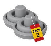 MISTER GIVER Juntas Indicadoras de Presión para Olla Exprés | Compatibles con WMF Plus 6093109502 | Ollas Desde 2,5ltr a 8,5ltr | Silicona Ø 3 cm | 2 Set Valvula Olla WMF (Gris)