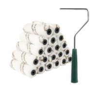 Mister Rui - Juego de 20 fundas para rodillos de microfibra de 4 pulgadas con marco, mini rodillos para pintar, fundas pequeρas para todo tipo de