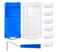 Mister Rui Rodillo de pintura de espuma, kit de mini rodillo de pintura de 2 pulgadas, paquete de 10, rodillo de pintura pequeño para pintar paredes, puertas, gabinetes