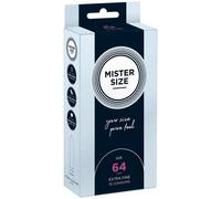 10 Condones Mister Size 64 - 220x64 mm